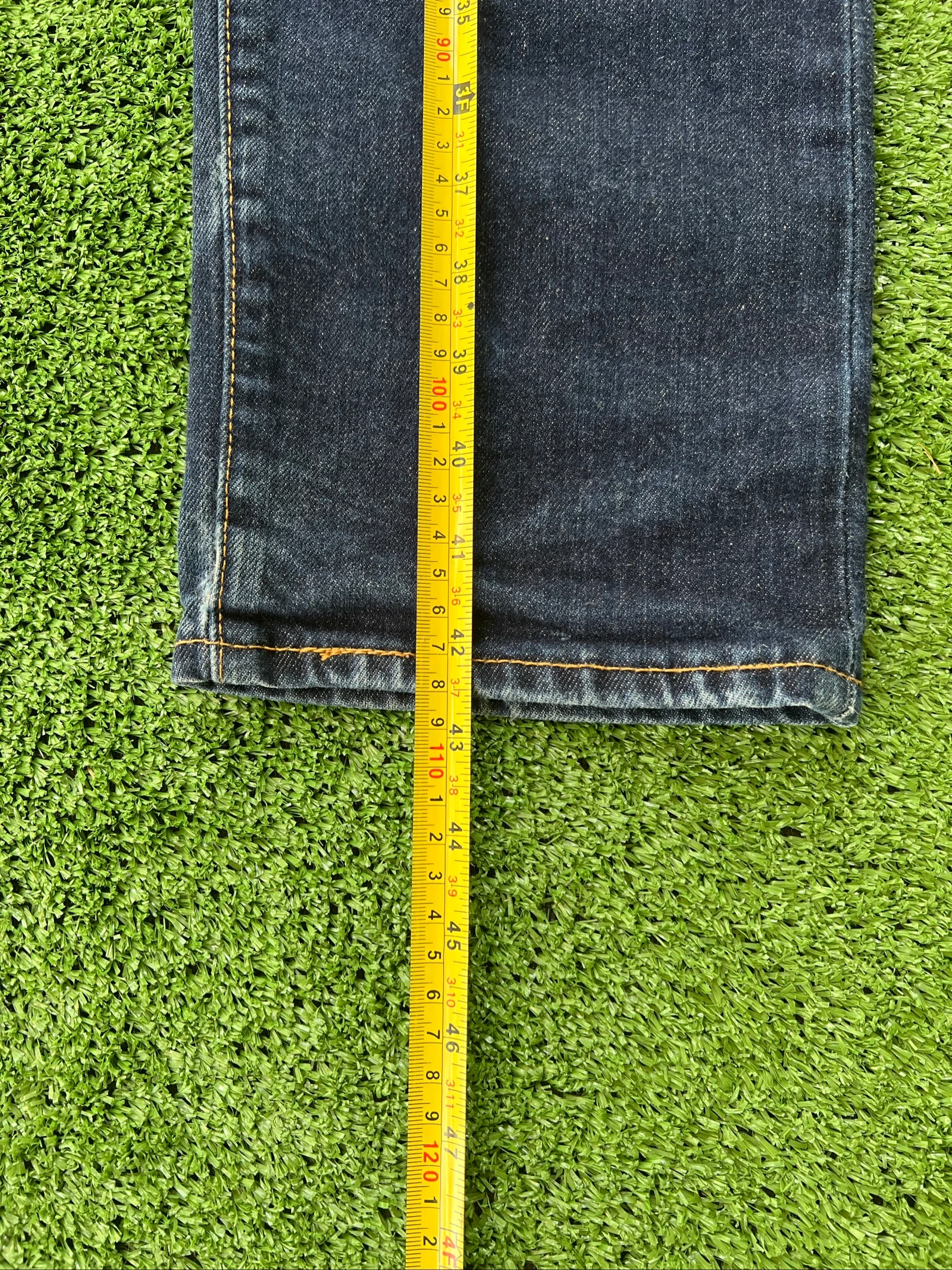 Levi’s 502 Regular Taper Jeans Dark Blue Denim Vintage Style Faded Men’s W32 L34 – photo 9